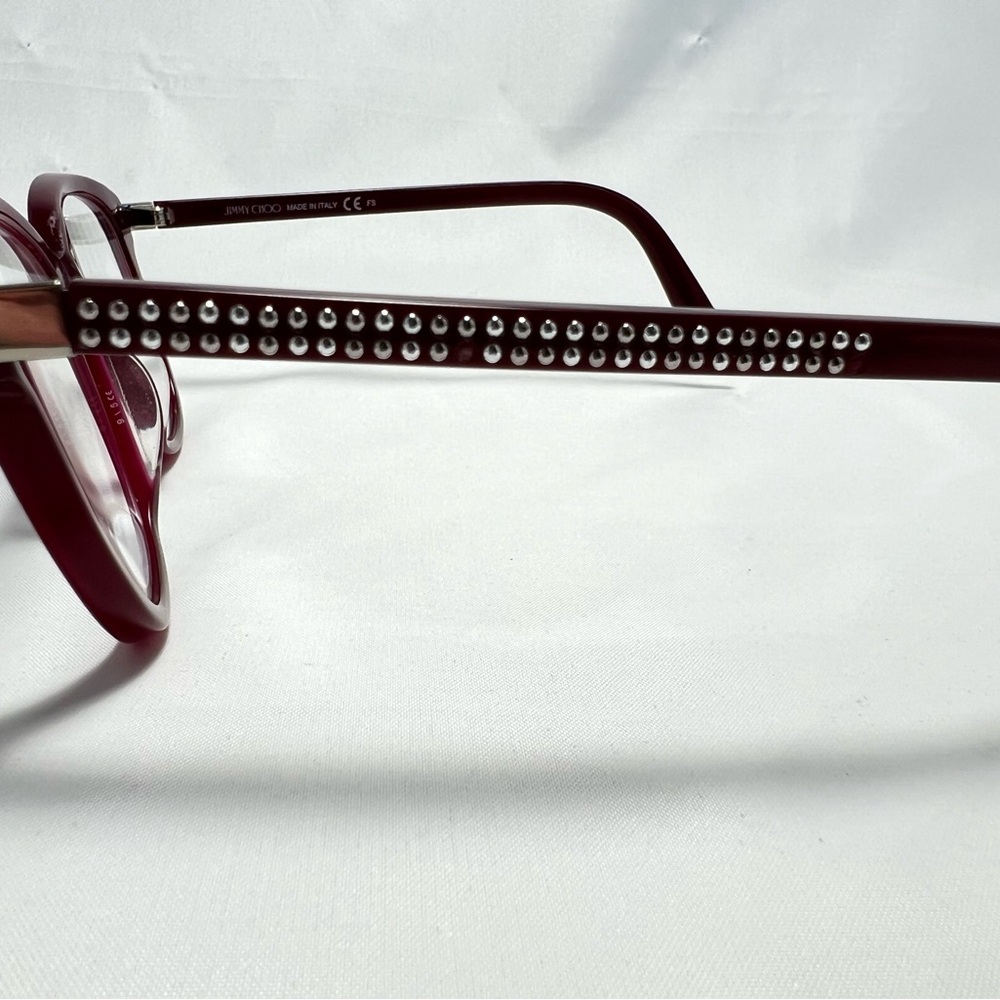 Jimmy Choo Red Square Eyeglasses - Frames Only - Picture 6 of 12